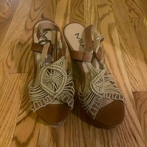 Mia Wedge Sandals. Size 6 1/2. Retro. - image 1